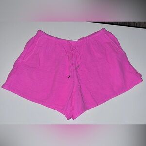 GAP Hot Pink Cotton Gauze Lounge Shorts | NWT | Size S